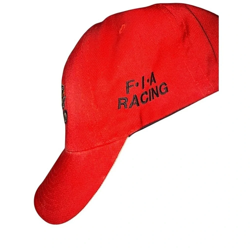 Flexfit F.I.A Racing Hat Cap‎ S/M Red Embroidered Fitted ATV Quad Motorsports